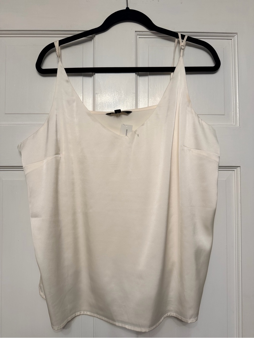 Banana Republic Ivory Satin Top